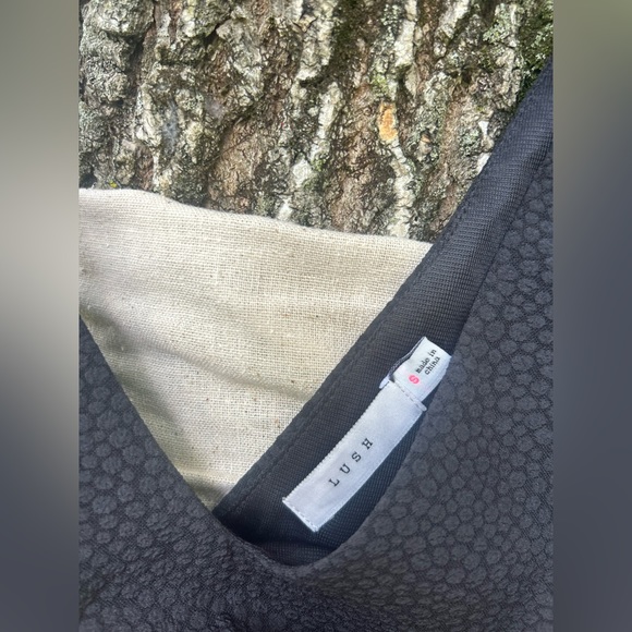 *VINTAGE* LUSH black romper … wrap mini skort size small - Picture 2 of 16